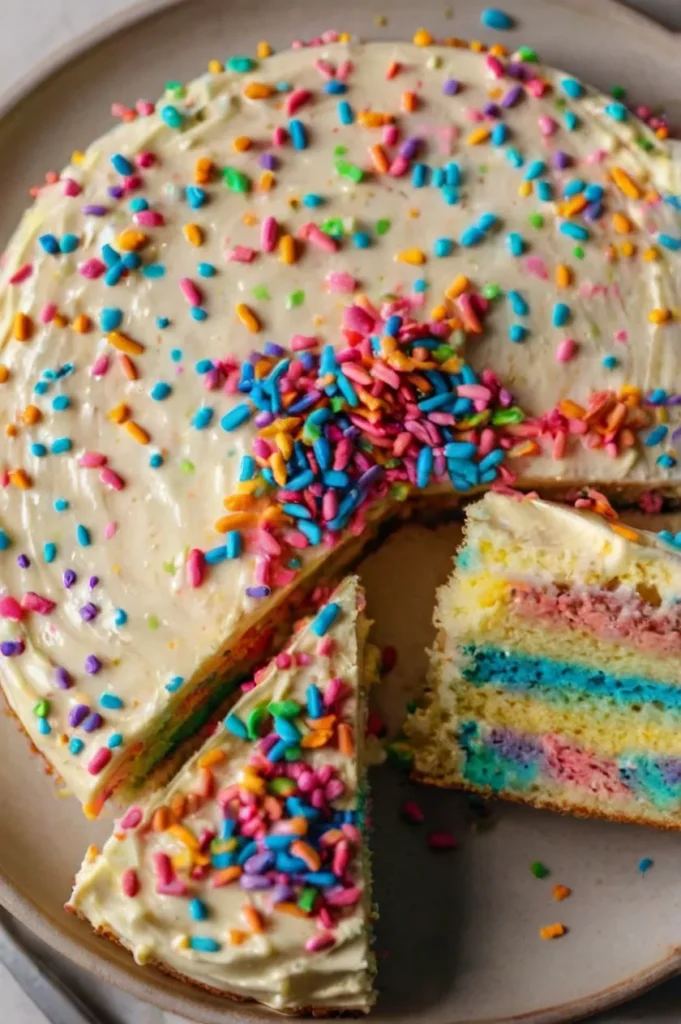 Unicorn Cake Ideas: Creative Designs for Any Celebration 3 Rainbow Confetti Cake