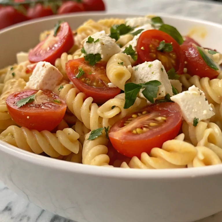 Creamy Tomato and Feta Pasta Salad