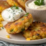 Corn Fritters With Whipped Feta