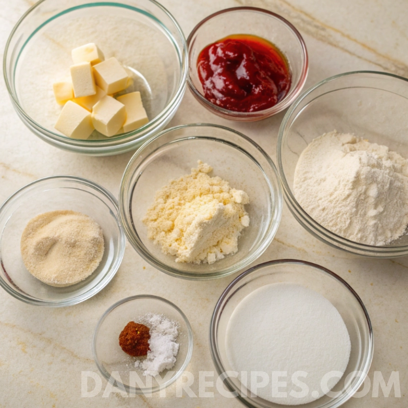Butter and sugar creamed together in a mixing bowl until smooth and fluffy