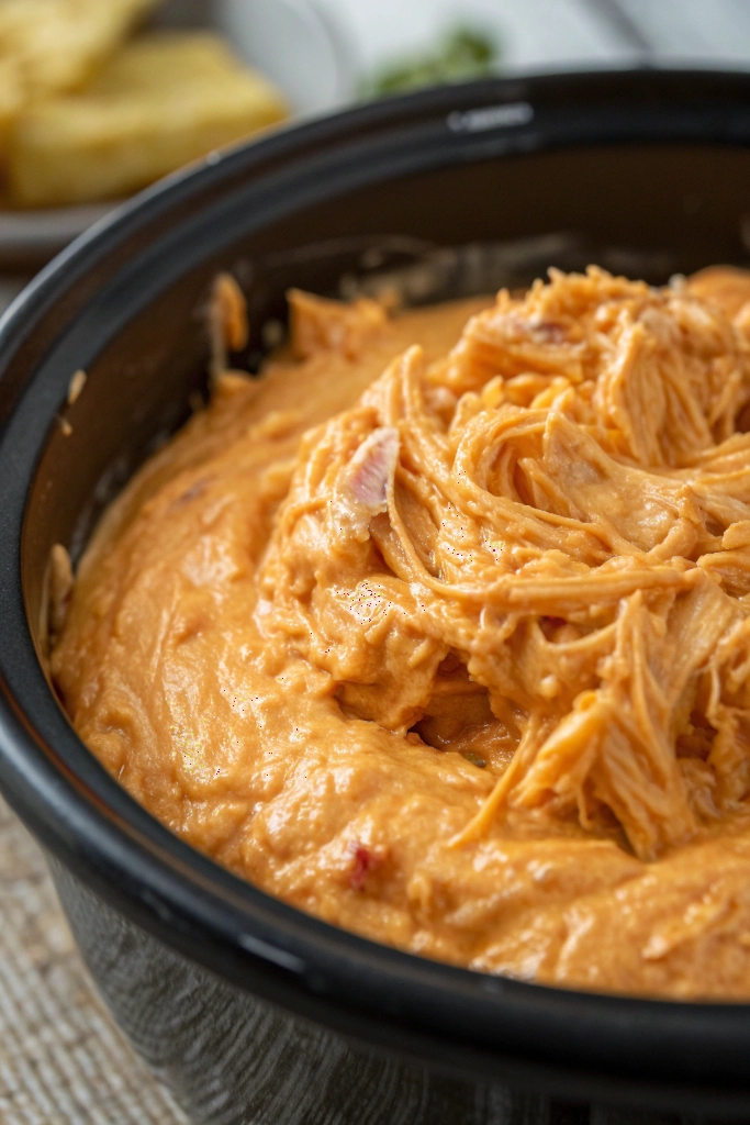 Crockpot Buffalo Chicken Dip