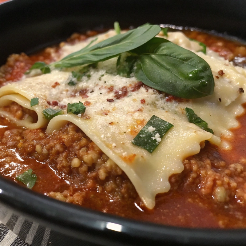 Gluten Free Lasagna Soup with Quinoa and Fresh Basil 2 - Danyrecipes