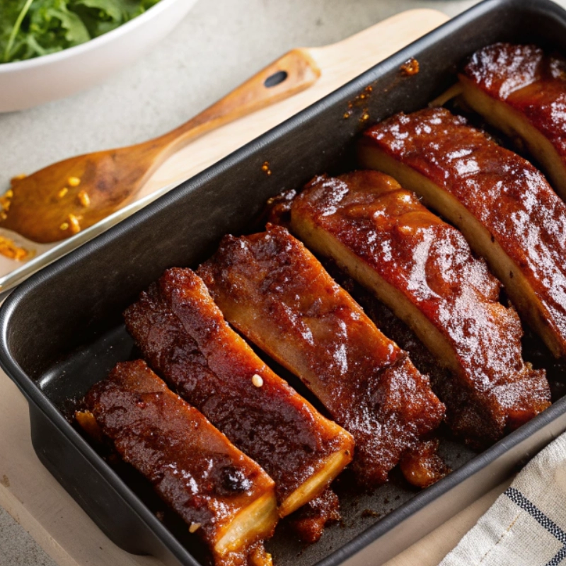 Oven Baked Chipotle BBQ Ribs