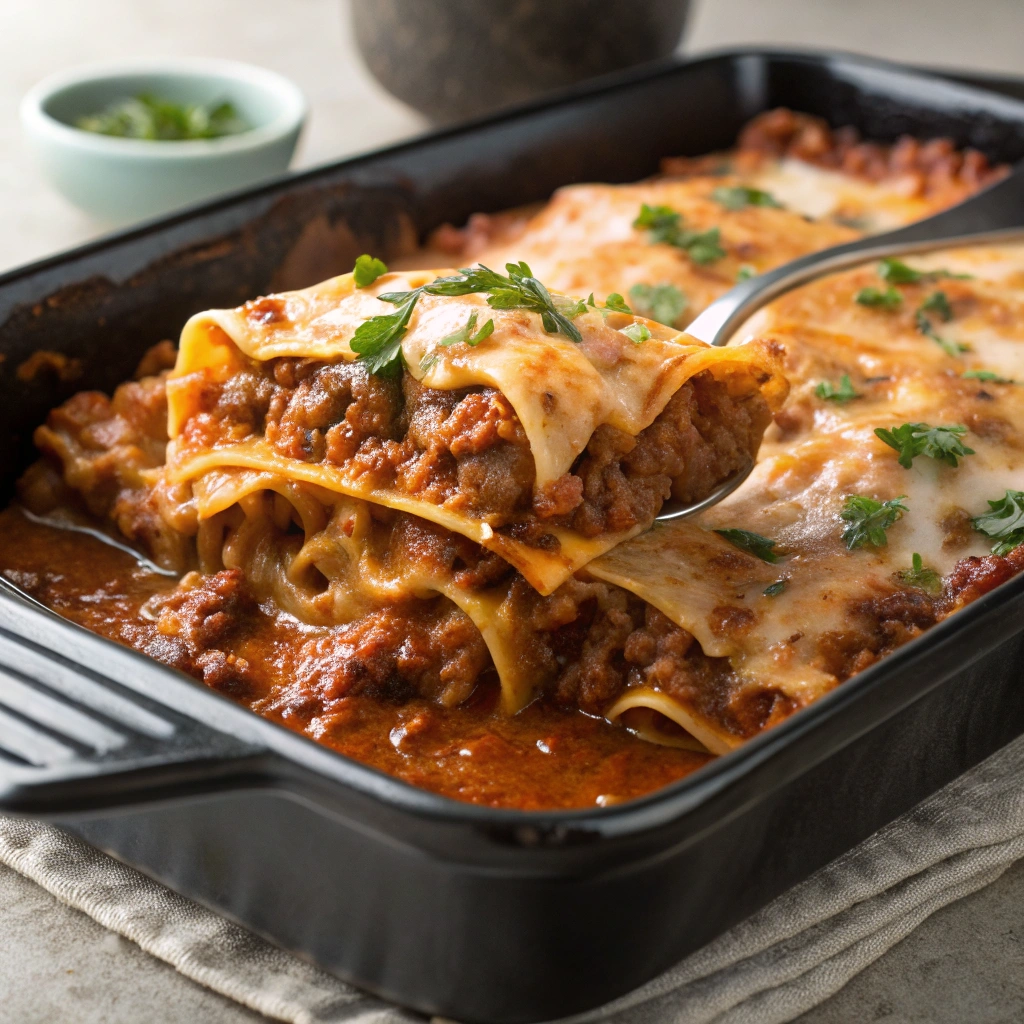 Slow Cooker Beef Enchilada Casserole