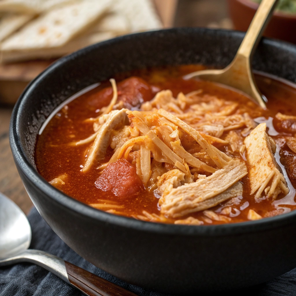 Slow Cooker Chicken Tortilla Soup