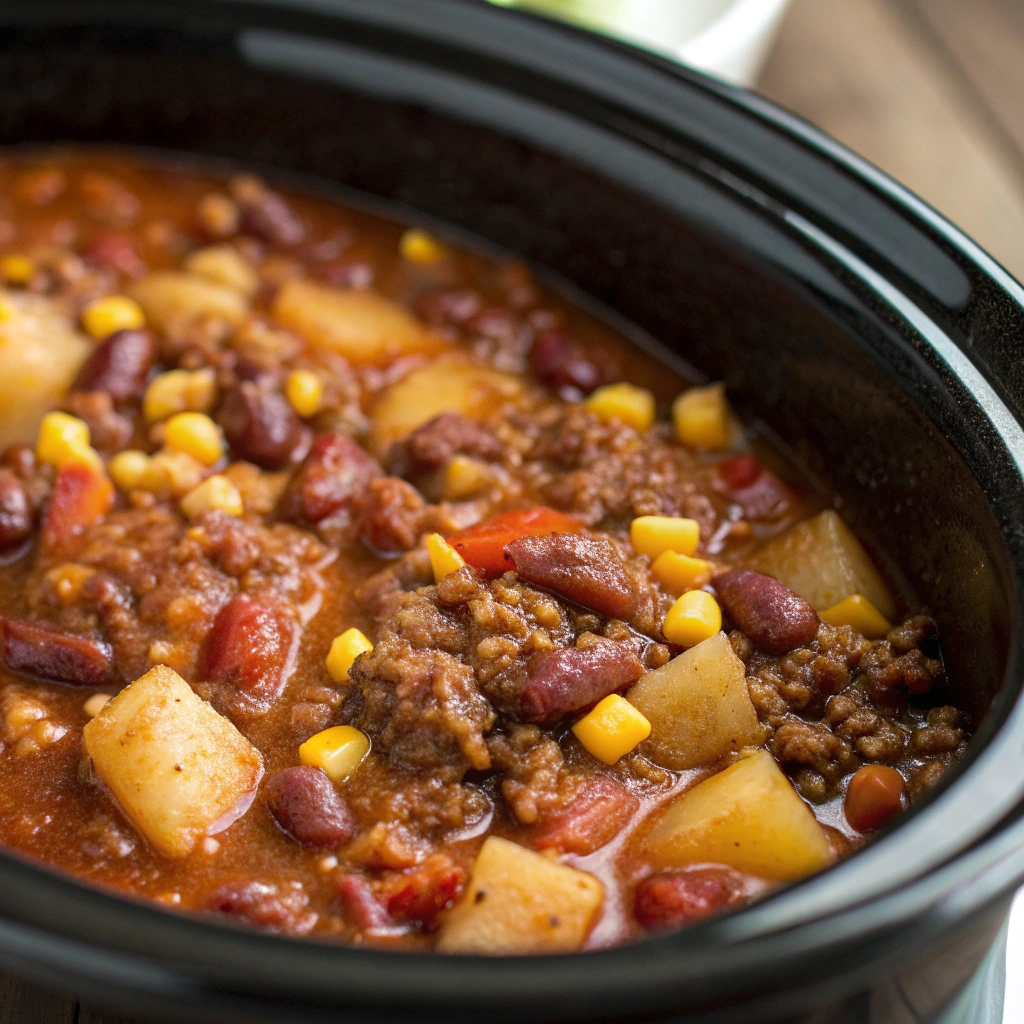 Slow Cooker Cowboy Casserole