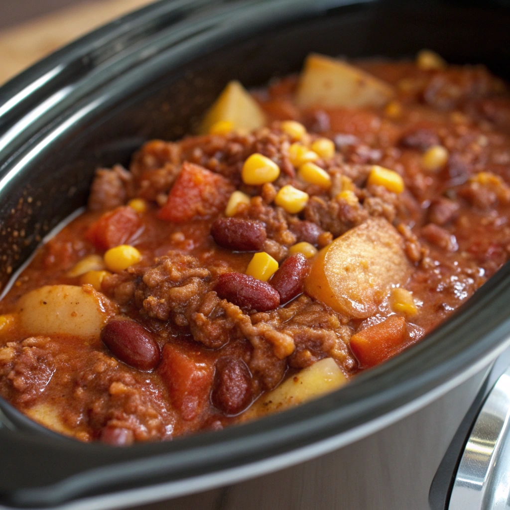Slow Cooker Cowboy Casserole