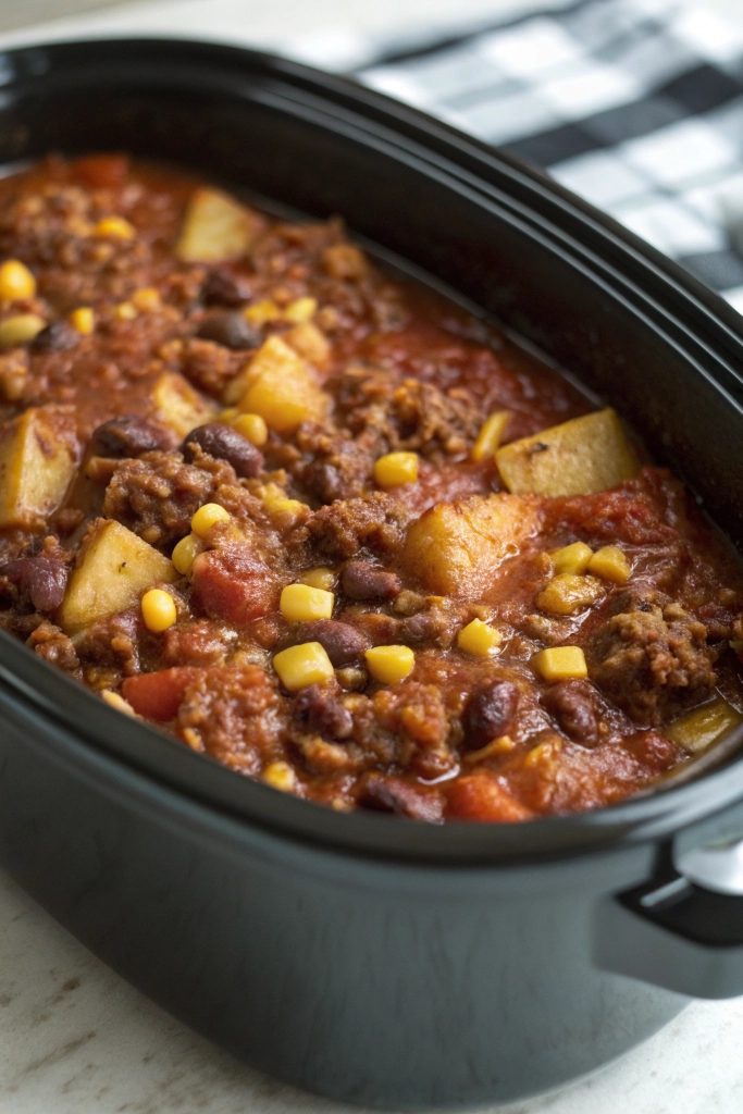 Slow Cooker Cowboy Casserole