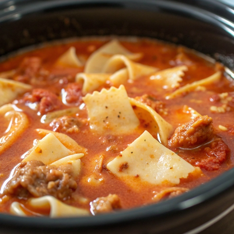 Slow Cooker Healthy Lasagna Soup for Busy Weeknights 1 - Danyrecipes