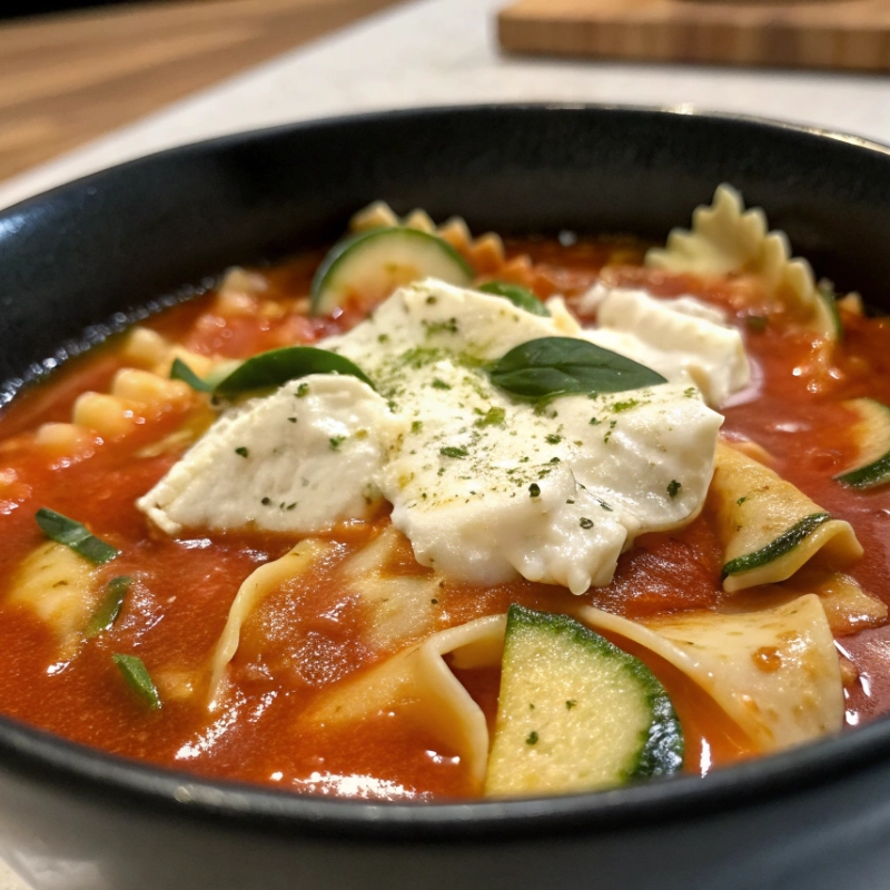 Vegetarian Lasagna Soup with Zucchini and Ricott 1 - Danyrecipes
