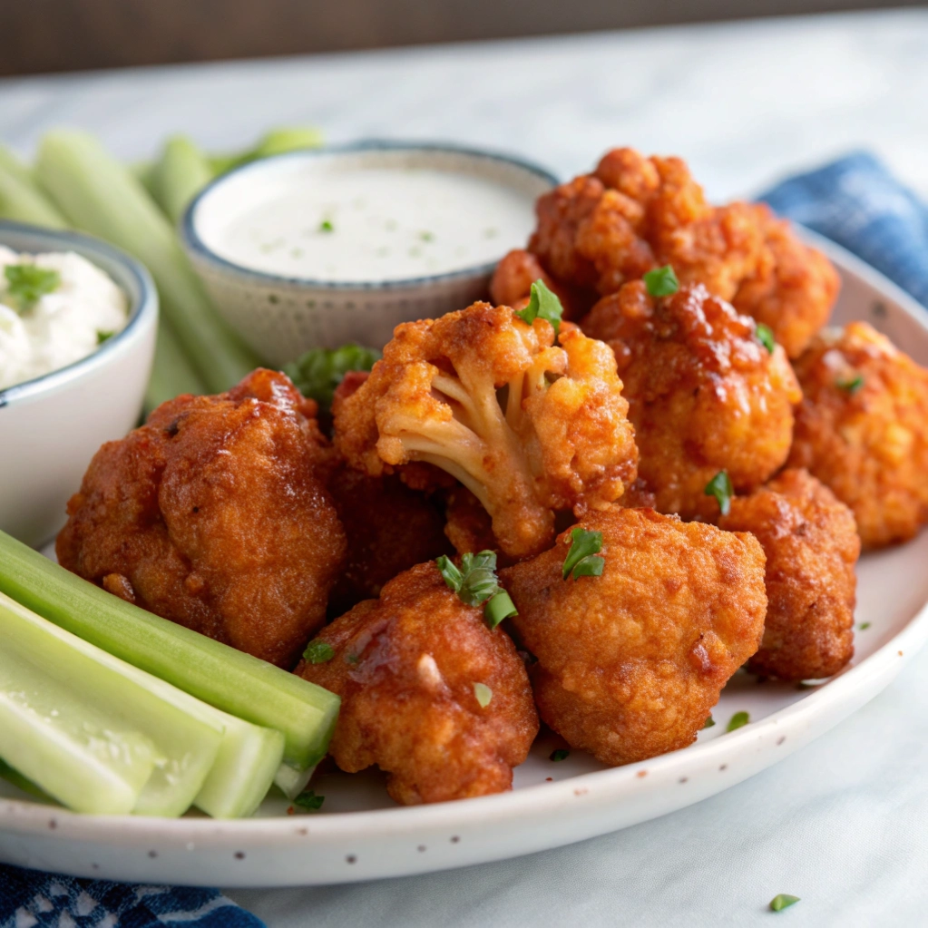Buffalo Cauliflower Wings 9 Buffalo Cauliflower Wings