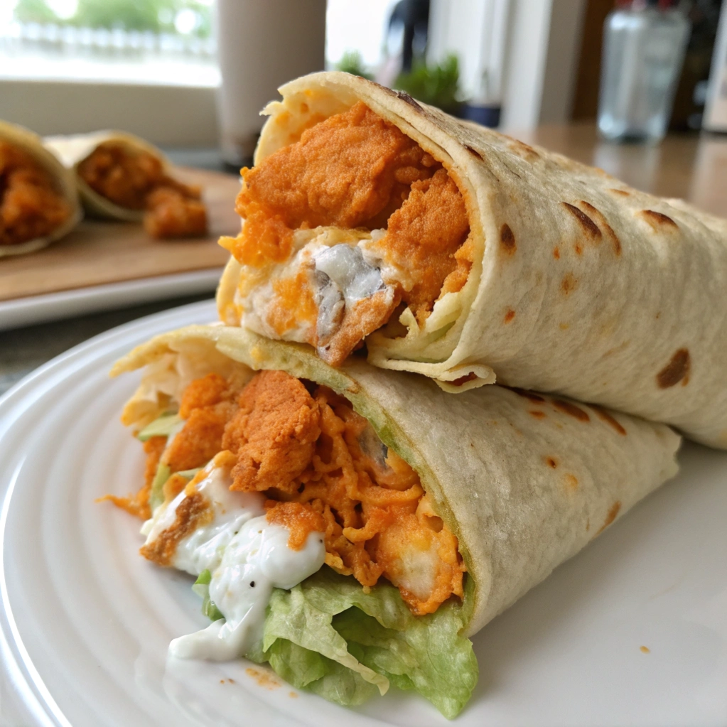 Buffalo Chicken Crispy Wraps