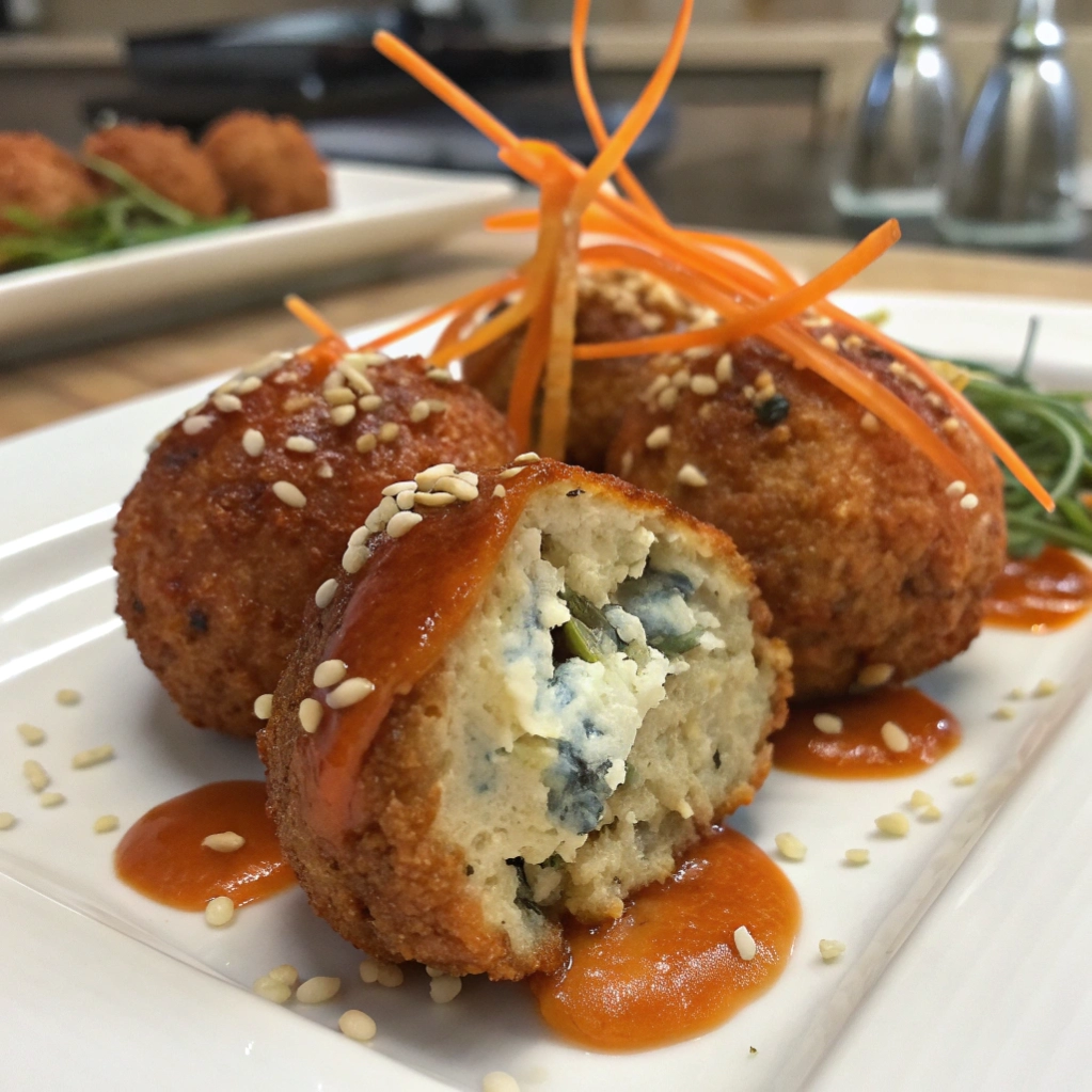 Buffalo Chicken Meatballs 9 Buffalo Chicken Meatballs