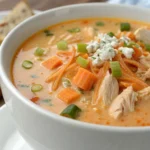 Buffalo Chicken Soup Creamy Slow Cooker Recipe