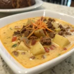 Crockpot Cheeseburger Soup