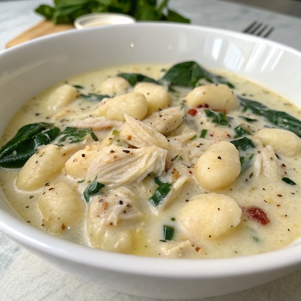 Crockpot Chicken Gnocchi Soup