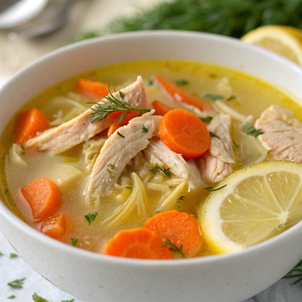 Crockpot Lemon Chicken Soup