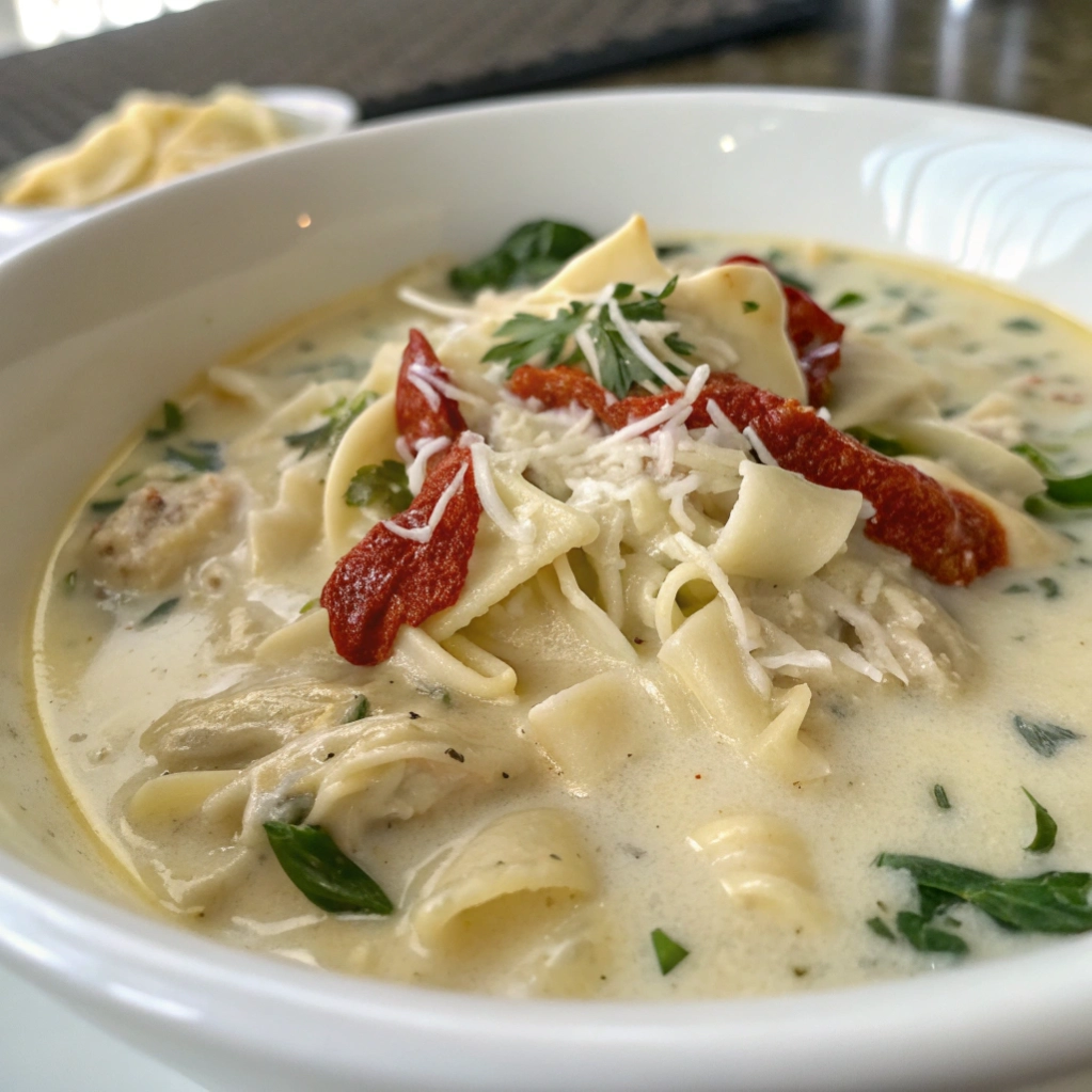 Crockpot White Lasagna Soup