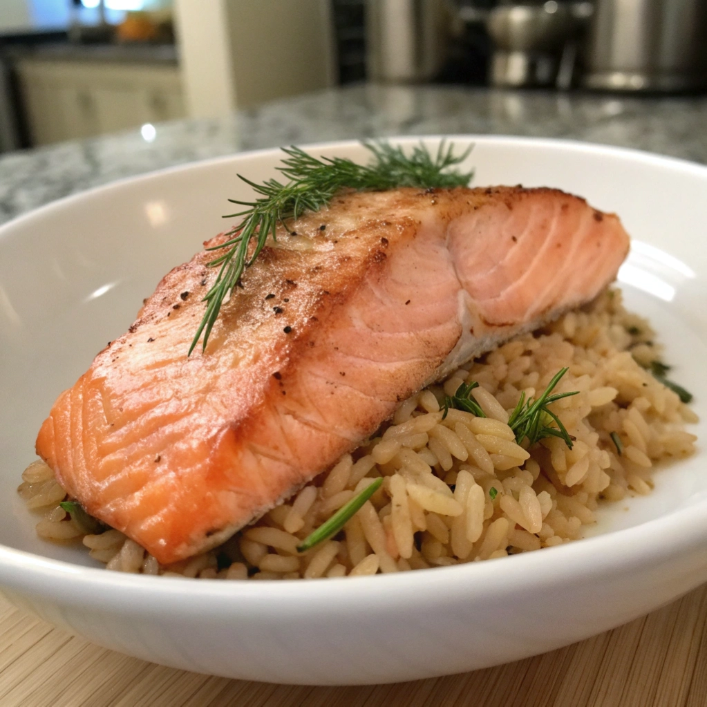 Shrimp stir fry with snap peas, broccoli, and carrots.
