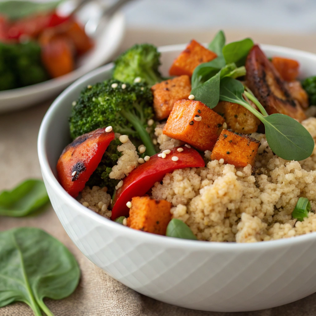 Quinoa & Veggie Power Bowl with Fresh Greens
