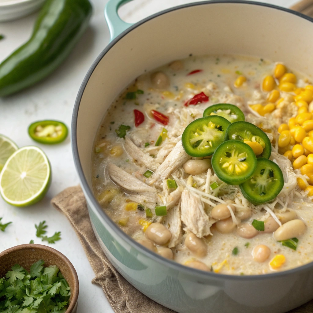 White Chicken Chili Stove Top (One-Pot Method)