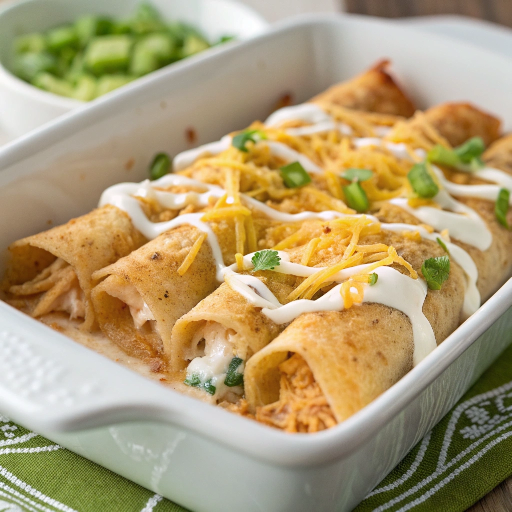 White Chicken Enchilada Easy