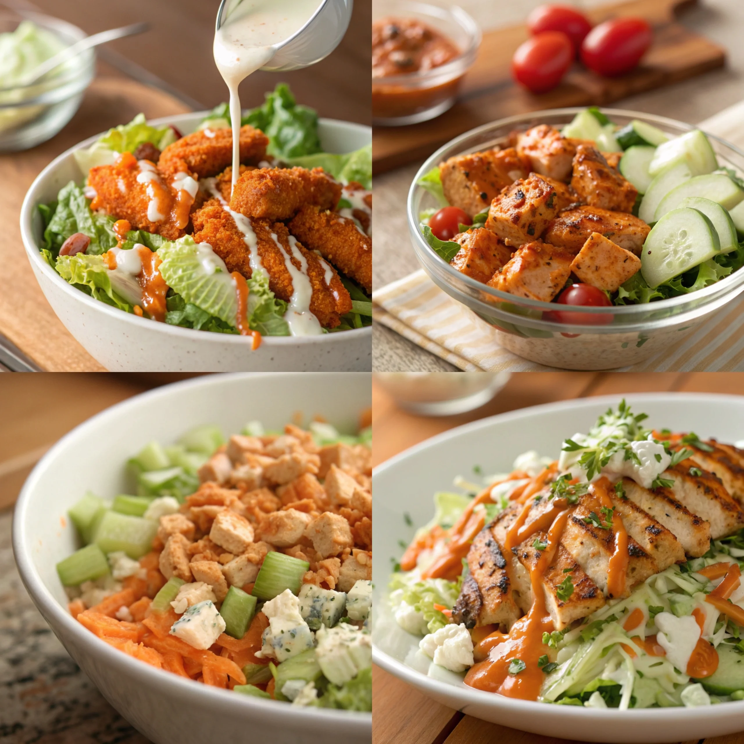 5 High-Protein Buffalo Chicken Salad Bowls for Easy Meal Prep