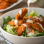 Crispy Buffalo Chicken Salad with Creamy Ranch Dressing