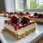 Homemade Cherry Cheesecake Bars