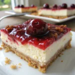 Homemade Cherry Cheesecake Bars