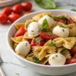 Bowtie Italian Pasta Salad with Mozzarella 1 - Danyrecipes