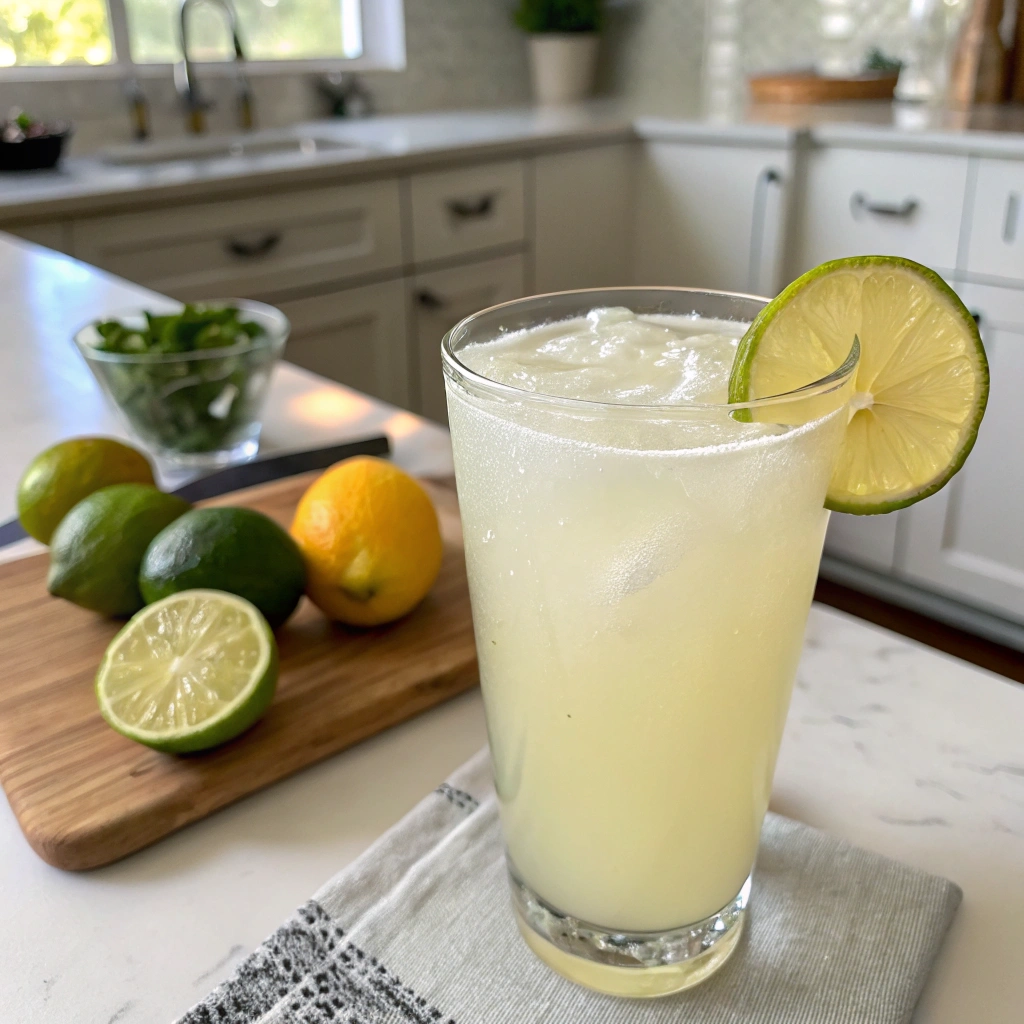 Brazilian lemonade with agave (1)
