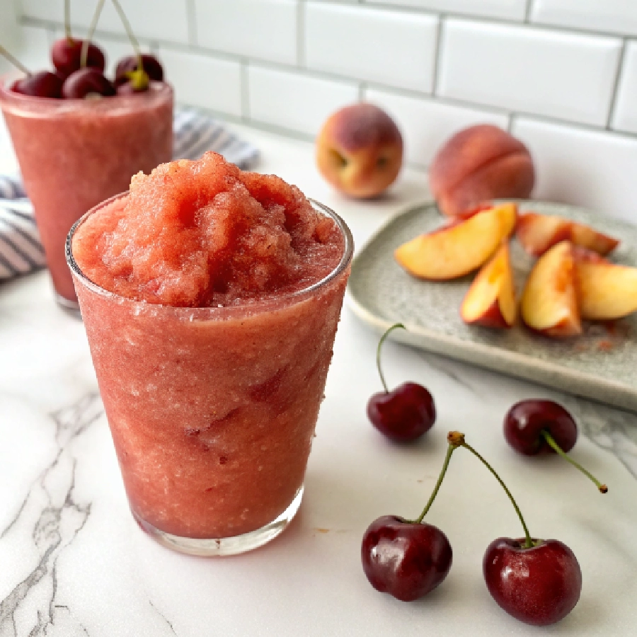 Cherry Peach Slushie