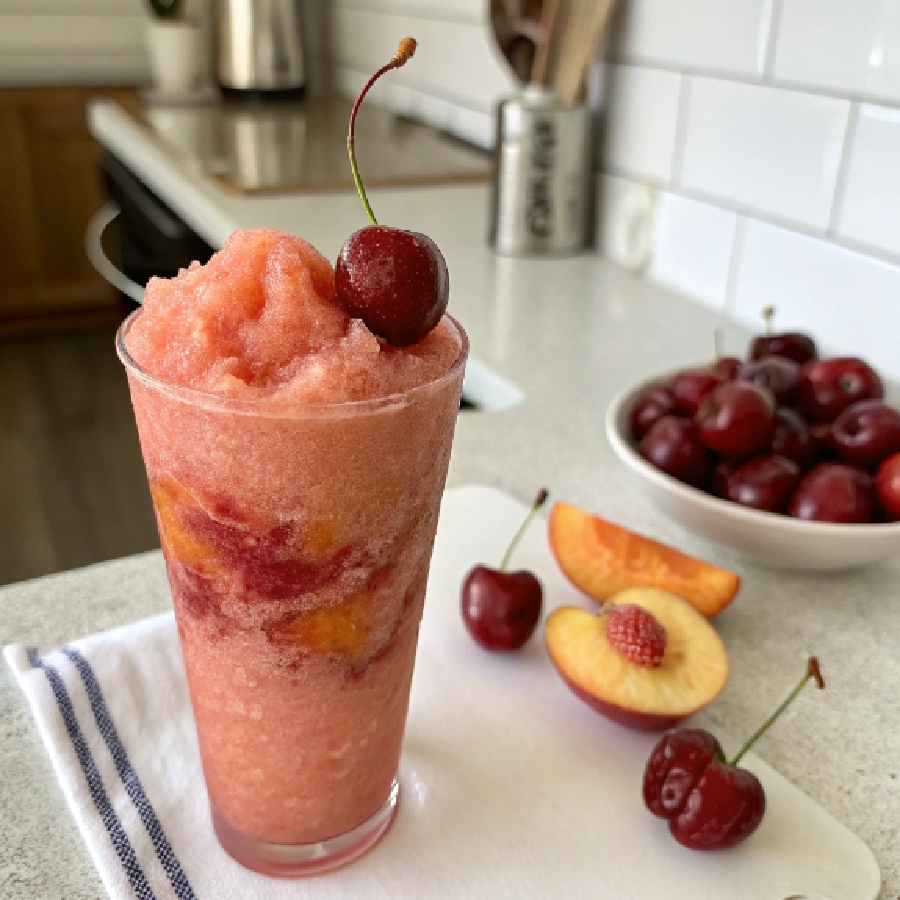 Cherry Peach Slushie 7 Cherry Peach Slushie
