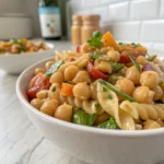Healthy Chickpea Veggie Pasta Salad 1 - Danyrecipes