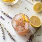 Lavender Earl Grey Tea Lemonade with Lemon Zest