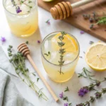 Lavender Wildflower Honey Lemonade with Thyme