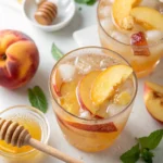 Easy Classic Lemonade with Fresh Peach and Honey 9 Lemonade with Fresh Peach and Honey