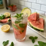 Lemonade with Watermelon and Mint