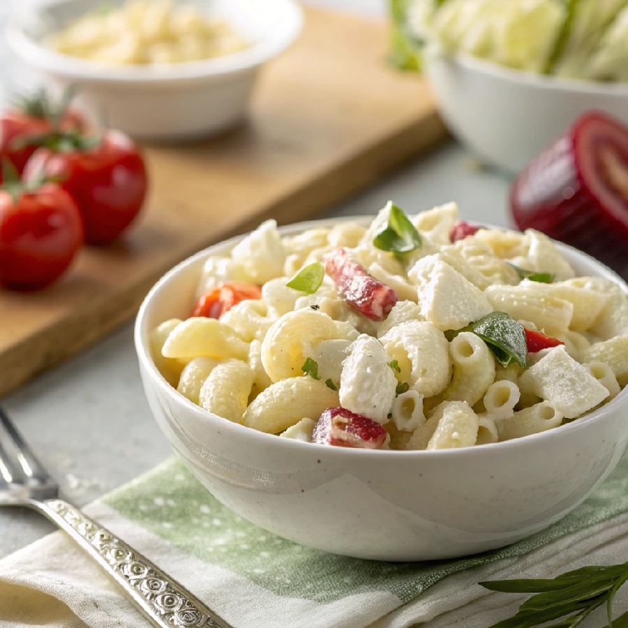 Low Calorie Cottage Cheese Pasta Salad