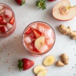 Strawberry Apple Ginger Drink