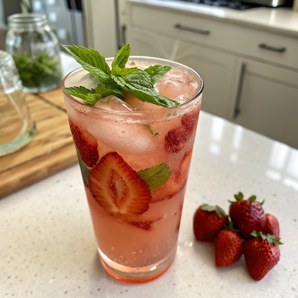 Strawberry Basil Lemonade