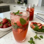 Strawberry Basil Lime Drink