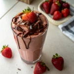 Strawberry Chocolate Fudge Milkshake