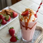 Strawberry Cookie Butter Milkshake