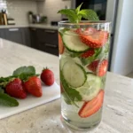 Strawberry Cucumber Mint Infused Water