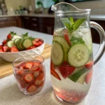 Strawberry Cucumber Mint Infused Water 9 Strawberry Cucumber Mint Infused Water
