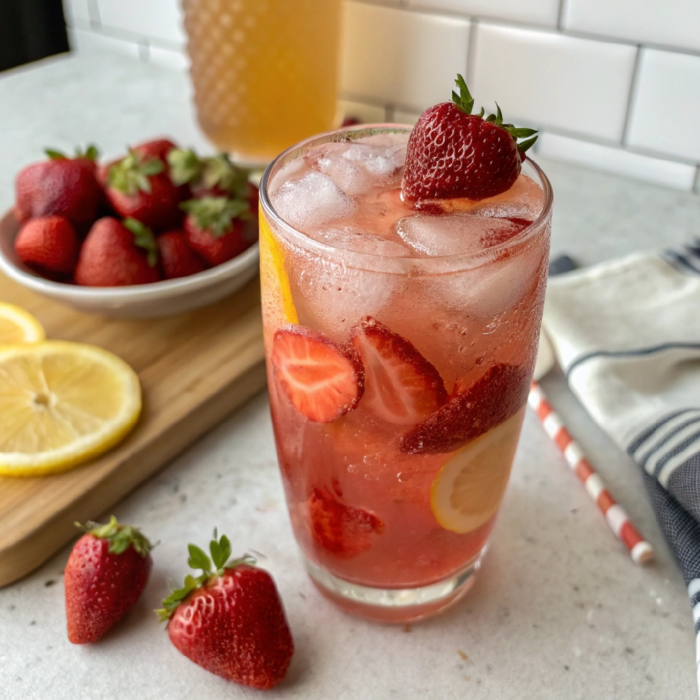 Best Strawberry Honey Lemonade 7 Strawberry Honey Lemonade