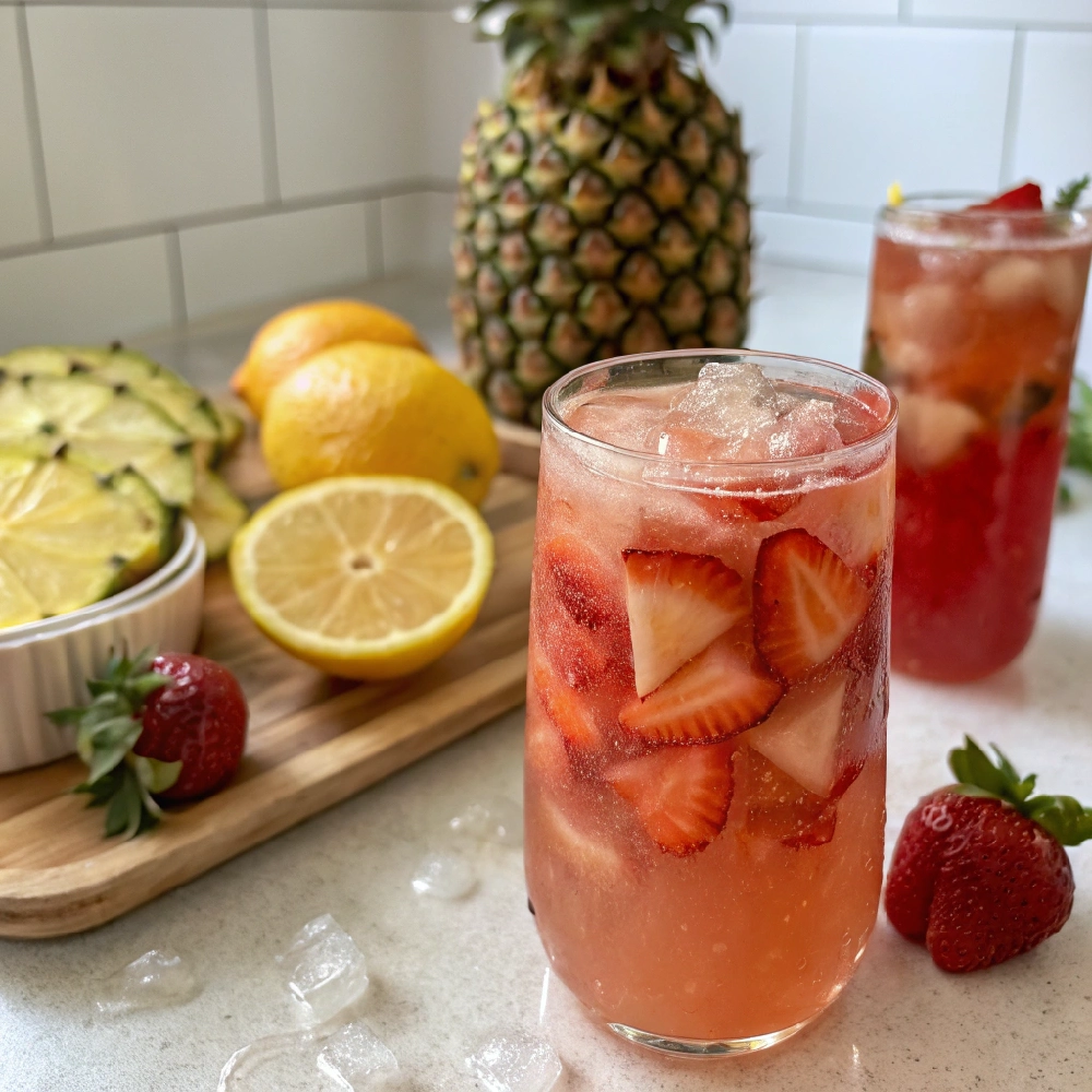 Strawberry Pineapple Lemonade