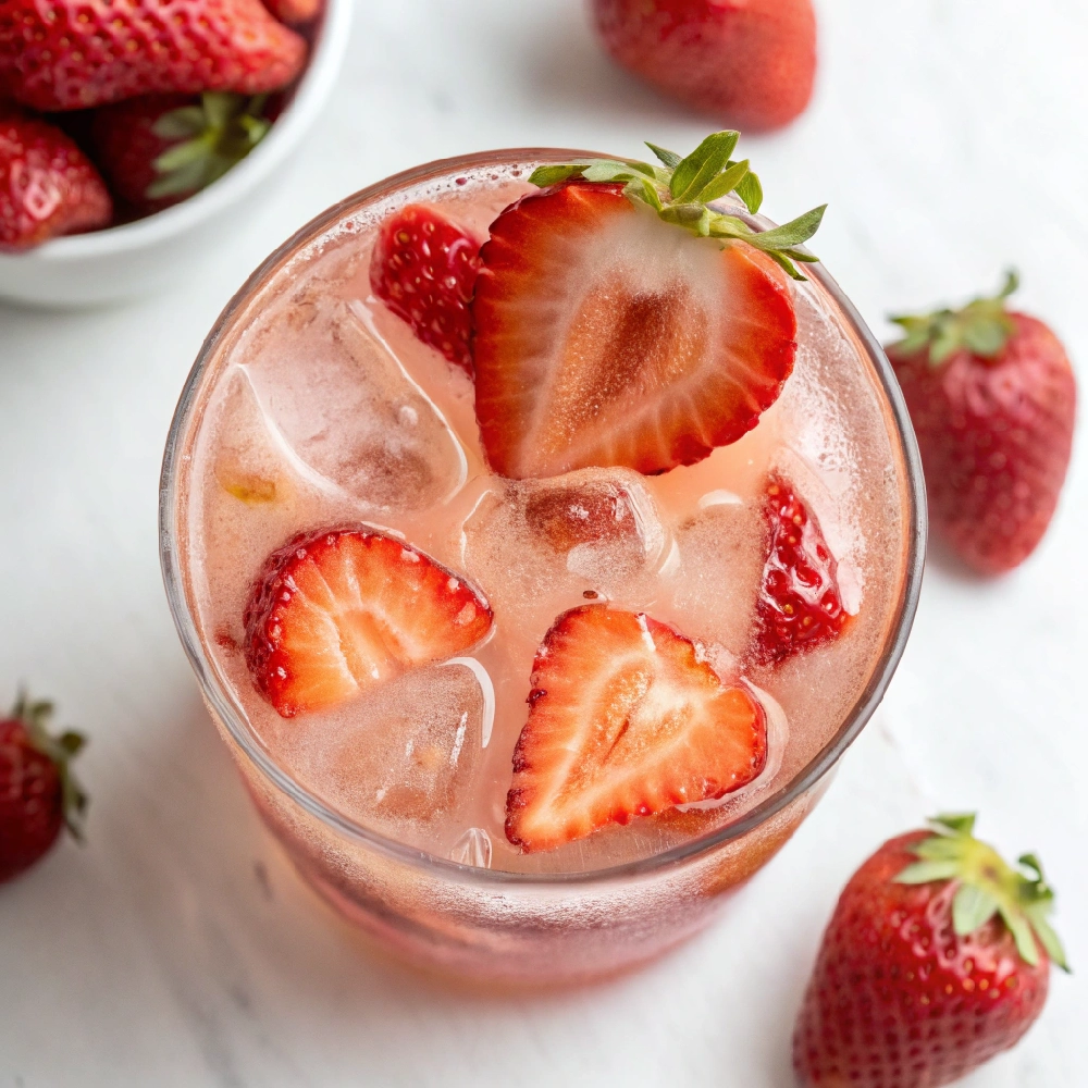 Simple Strawberry Raspberry Lemonade